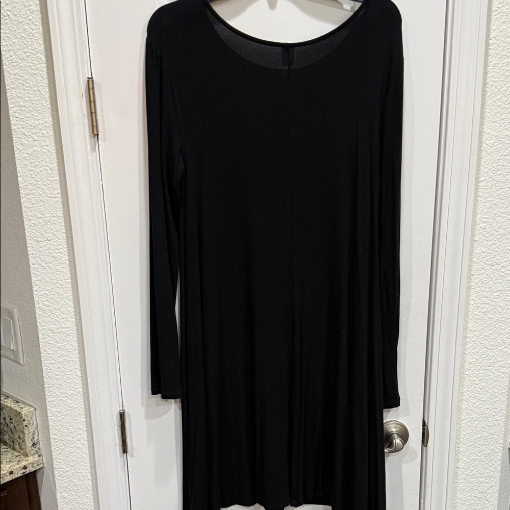 Old Navy Classic Black Ling Sleeve Dress - Picture 3 of 3